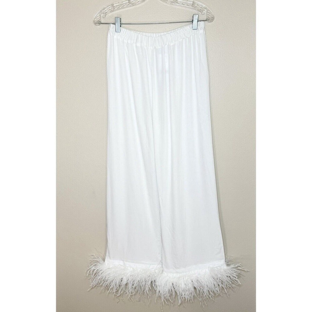 Sleeper Party Pajama Set With Real Feathers Feath… - image 4